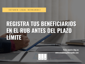 REGISTRO ÚNICO DE BENEFICIARIOS FINALES -RUB-