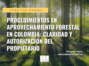 Aprovechamiento Forestal en Colombia Claridad y Autorización del Propietario