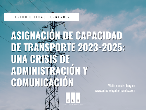 Asignación de capacidad de transporte 2023-2025 Colombia