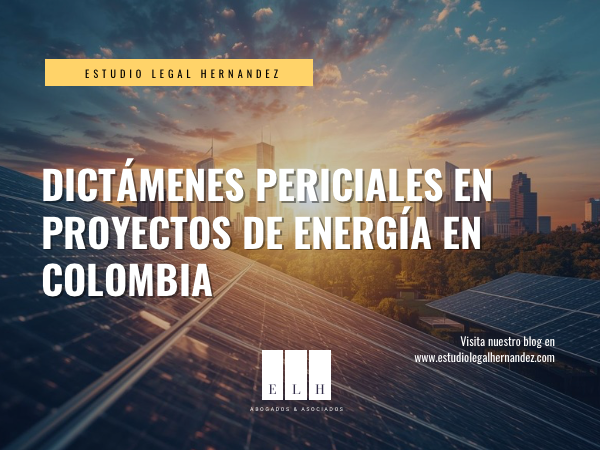 DICTÁMENES PERICIALES EN PROYECTOS DE ENERGÍA EN COLOMBIA