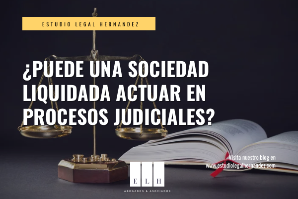 ¿PUEDE UNA SOCIEDAD LIQUIDADA ACTUAR EN PROCESOS JUDICIALES?