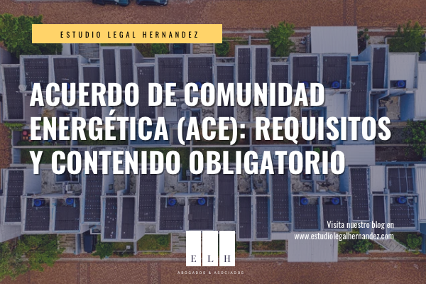 ACUERDO DE COMUNIDAD ENERGÉTICA (ACE)