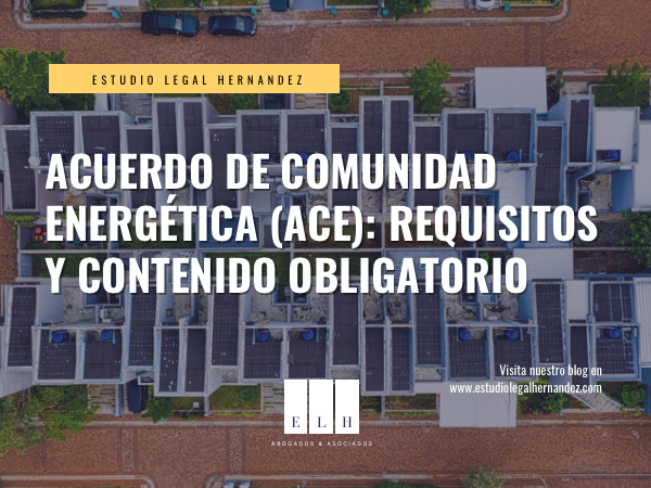 ACUERDO DE COMUNIDAD ENERGÉTICA (ACE)